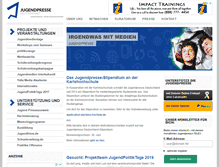Tablet Screenshot of jugendpresse.de